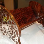 rosewood book stand | sterling silver | restoration