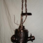 angle lamp restoration | antique bronze | after