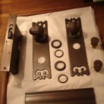 front door hardware | restoration | oil rubbed bronze | after