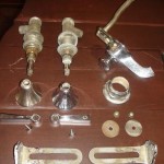 plumbing fixture | satin nickel | restoration | before