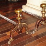 blog brass andirons before