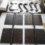 large church door hinges restoration after