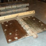 large church door hinges restoration before