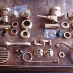 plumbing fixtures | polished brass & lacquer | plating | after
