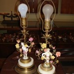 porcelain table lamp | restoration | re-wire | after