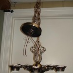 ceiling fixture | antique satin brass | matte laquer | after