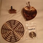 bathroom hardware | bronze and lacquer | restoration
