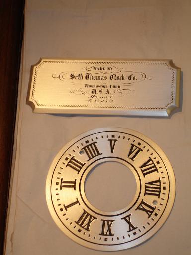 clock parts | restoration | satin silver | seth thomas clock parts | restoration | satin silver | seth thomas
