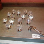Crystal Knob | Satin Antique Nickel | Match Sample